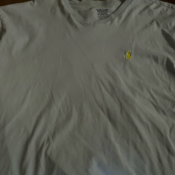 mens polo ralph lauren v neck. Xl. Carolina blue. - Picture 5 of 6